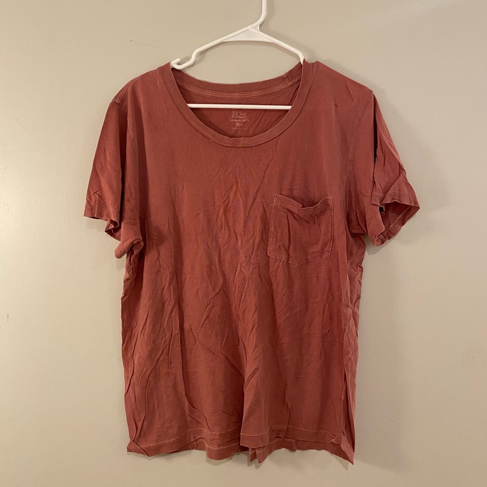 J Crew floppy deep pink/blush t-shirt